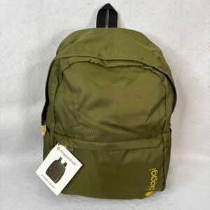 NWT Biaggi PakSak Green Backpack Packable Ripstop Nylon Travel Unisex Gorpcore